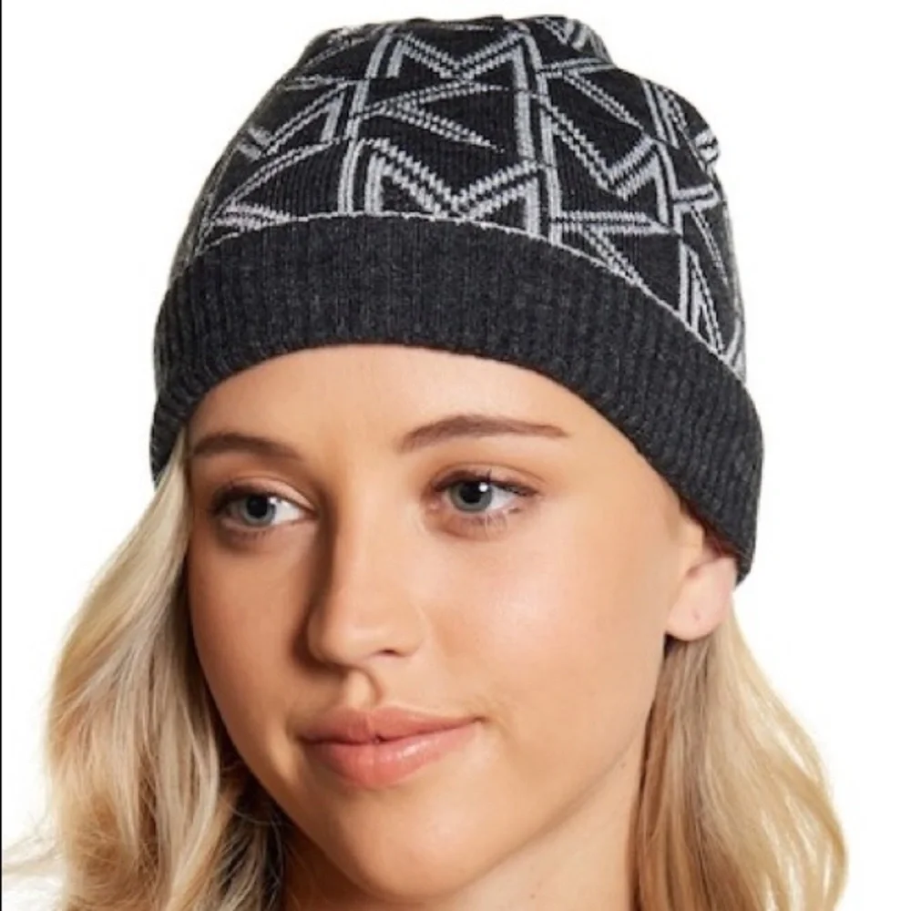 Michael Kors Logo Foldover Beanie